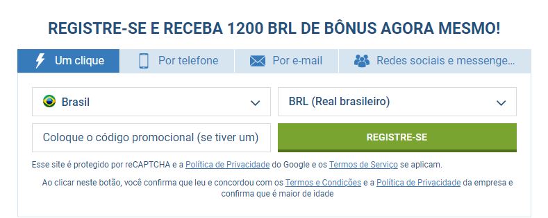 1xbet codigo promocional