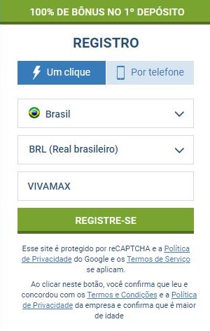 como se cadastrar na 1xbet