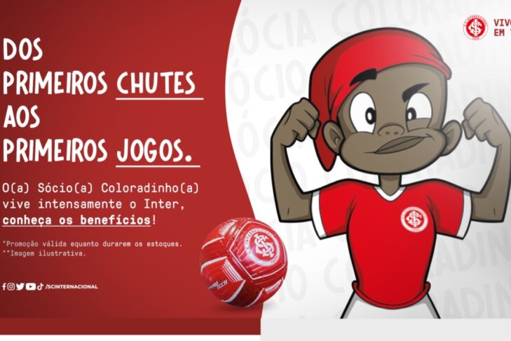 Inter terá promoção para sócios(as) no jogo contra o Santos