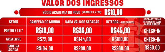 promoção ingressos internacional